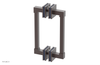 JOLIE - 8" Double Sided Shower Pull with "Navy Blue" Accents 222S-93-08