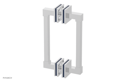 JOLIE - 8" Double Sided Shower Pull with "Navy Blue" Accents 222S-93-08