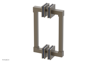 JOLIE - 8" Double Sided Shower Pull with "Navy Blue" Accents 222S-93-08