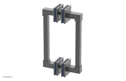 JOLIE - 8" Double Sided Shower Pull with "Navy Blue" Accents 222S-93-08