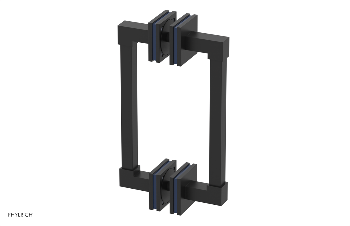 JOLIE - 8" Double Sided Shower Pull with "Navy Blue" Accents 222S-93-08