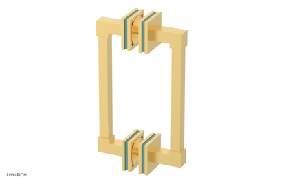 JOLIE - 8" Double Sided Shower Pull with "Turqoise" Accents 222S-93-08