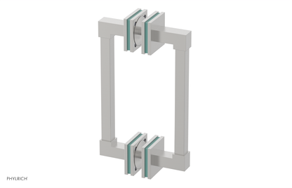 JOLIE - 8" Double Sided Shower Pull with "Turqoise" Accents 222S-93-08