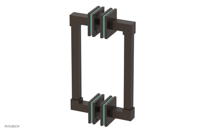 JOLIE - 8" Double Sided Shower Pull with "Turqoise" Accents 222S-93-08