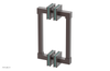JOLIE - 8" Double Sided Shower Pull with "Turqoise" Accents 222S-93-08