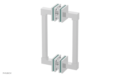 JOLIE - 8" Double Sided Shower Pull with "Turqoise" Accents 222S-93-08