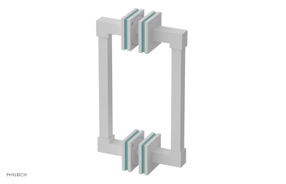 JOLIE - 8" Double Sided Shower Pull with "Turqoise" Accents 222S-93-08