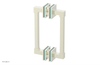 JOLIE - 8" Double Sided Shower Pull with "Turqoise" Accents 222S-93-08