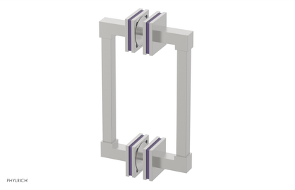 JOLIE - 8" Double Sided Shower Pull with "Purple" Accents 222S-93-08