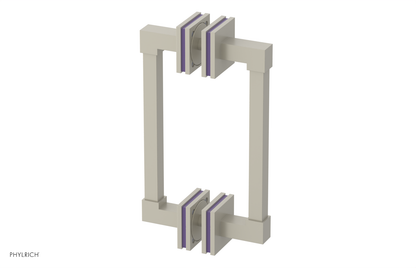 JOLIE - 8" Double Sided Shower Pull with "Purple" Accents 222S-93-08