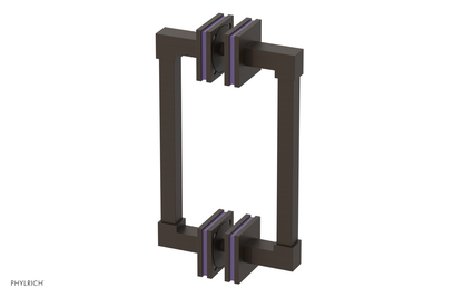 JOLIE - 8" Double Sided Shower Pull with "Purple" Accents 222S-93-08