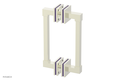 JOLIE - 8" Double Sided Shower Pull with "Purple" Accents 222S-93-08