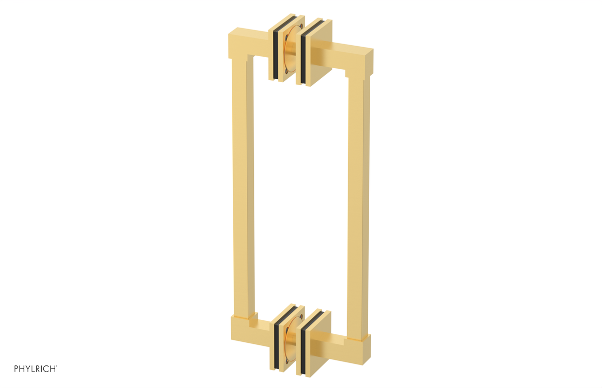 JOLIE - 12" Double Sided Shower Pull with "Black" Accents 222S-93-12