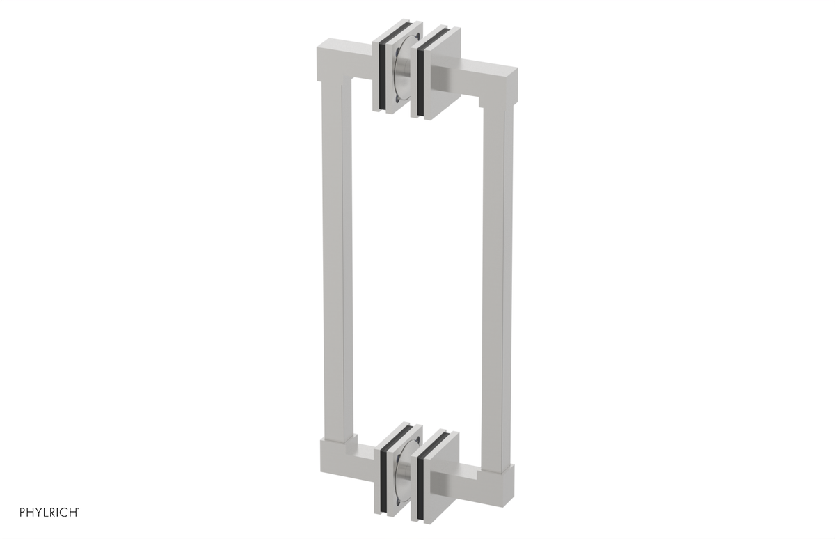 JOLIE - 12" Double Sided Shower Pull with "Black" Accents 222S-93-12