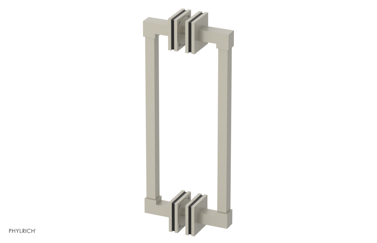 JOLIE - 12" Double Sided Shower Pull with "Black" Accents 222S-93-12