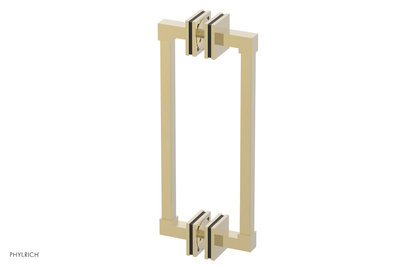 JOLIE - 12" Double Sided Shower Pull with "Black" Accents 222S-93-12