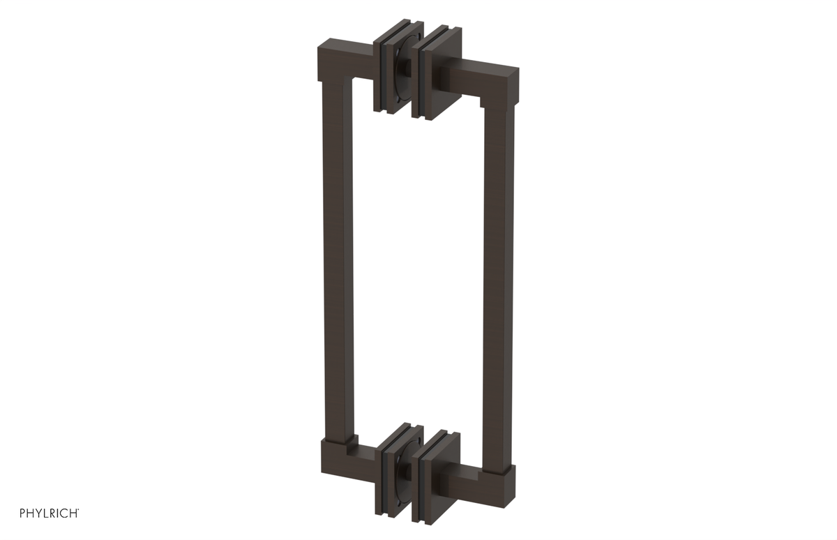 JOLIE - 12" Double Sided Shower Pull with "Black" Accents 222S-93-12