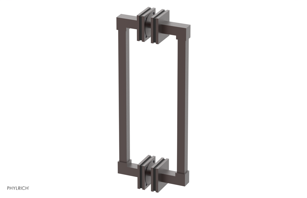 JOLIE - 12" Double Sided Shower Pull with "Black" Accents 222S-93-12