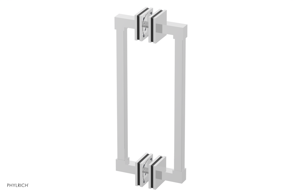 JOLIE - 12" Double Sided Shower Pull with "Black" Accents 222S-93-12