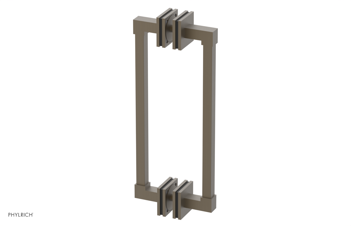 JOLIE - 12" Double Sided Shower Pull with "Black" Accents 222S-93-12