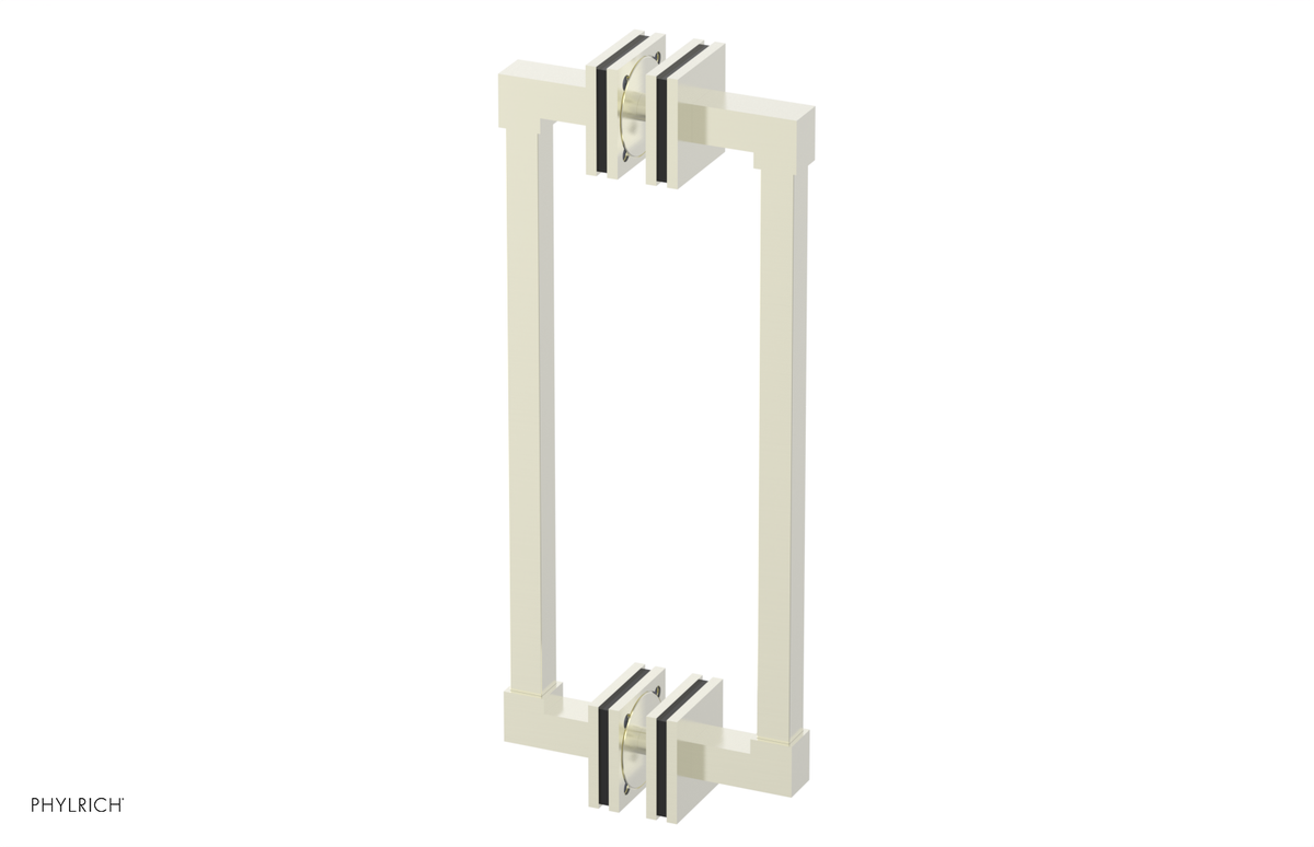JOLIE - 12" Double Sided Shower Pull with "Black" Accents 222S-93-12