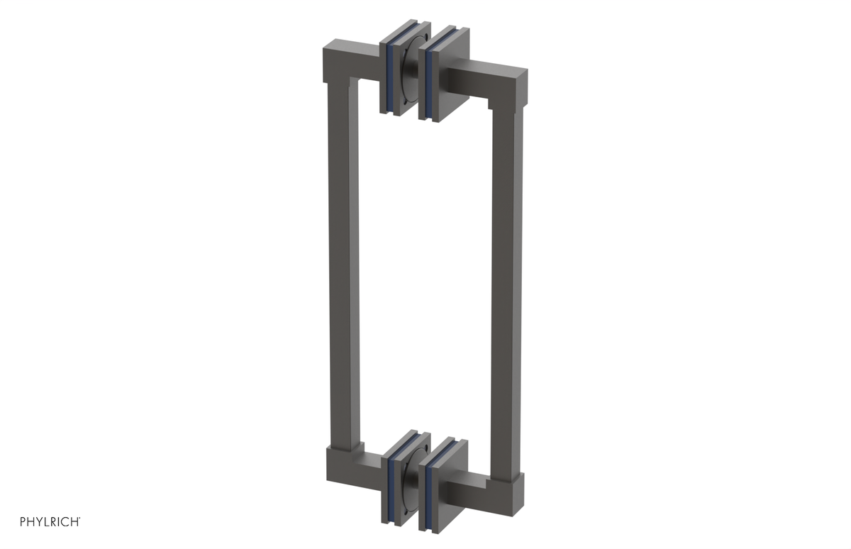 JOLIE - 12" Double Sided Shower Pull with "Navy Blue" Accents 222S-93-12