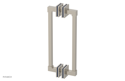 JOLIE - 12" Double Sided Shower Pull with "Navy Blue" Accents 222S-93-12