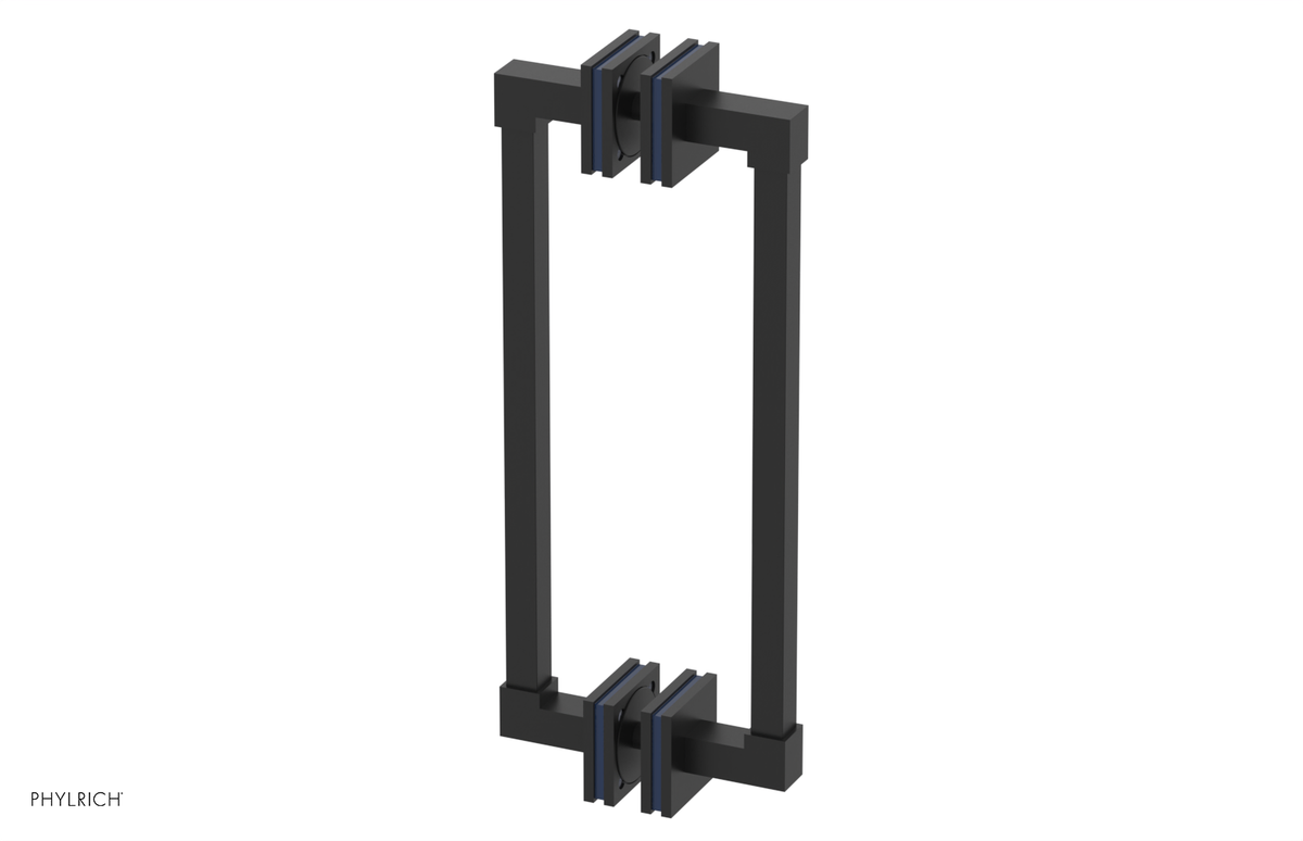 JOLIE - 12" Double Sided Shower Pull with "Navy Blue" Accents 222S-93-12