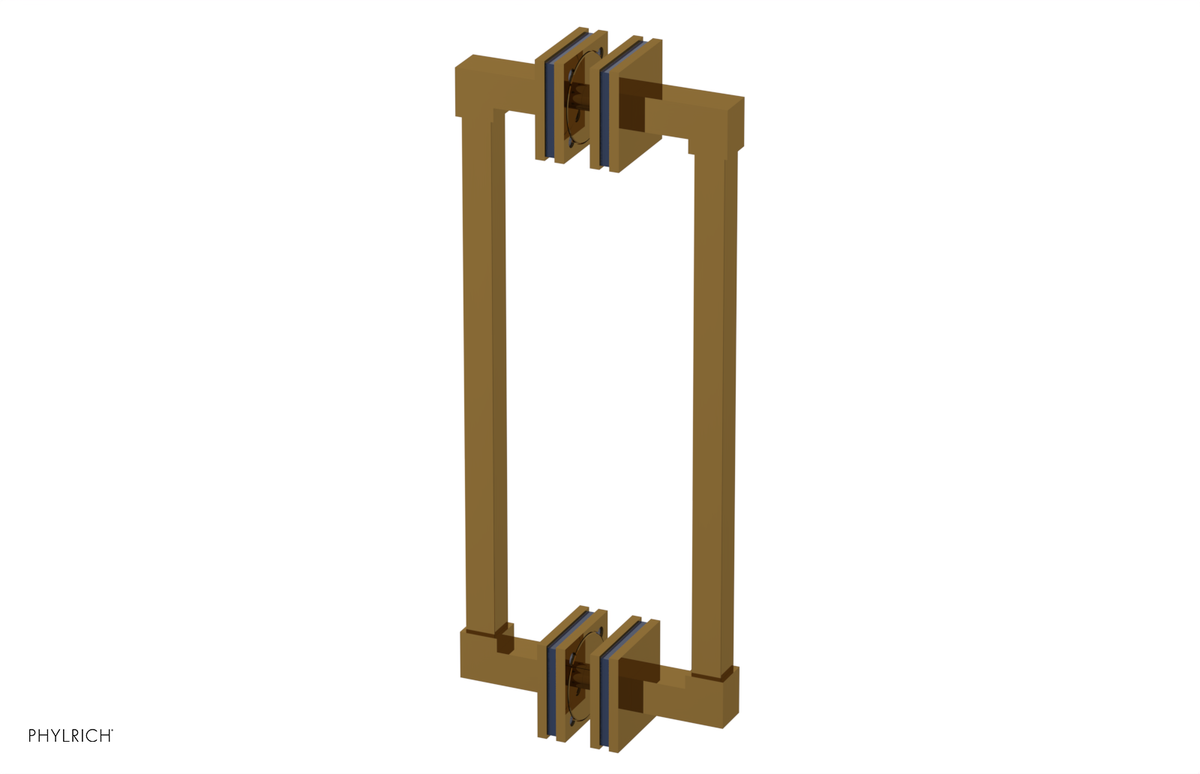 JOLIE - 12" Double Sided Shower Pull with "Navy Blue" Accents 222S-93-12