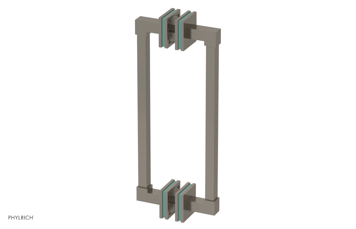 JOLIE - 12" Double Sided Shower Pull with "Turqoise" Accents 222S-93-12