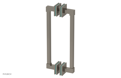 JOLIE - 12" Double Sided Shower Pull with "Turqoise" Accents 222S-93-12