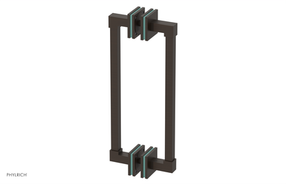 JOLIE - 12" Double Sided Shower Pull with "Turqoise" Accents 222S-93-12