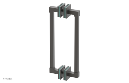 JOLIE - 12" Double Sided Shower Pull with "Turqoise" Accents 222S-93-12