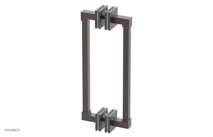 JOLIE - 12" Double Sided Shower Pull with "Turqoise" Accents 222S-93-12