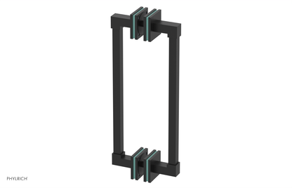 JOLIE - 12" Double Sided Shower Pull with "Turqoise" Accents 222S-93-12