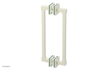 JOLIE - 12" Double Sided Shower Pull with "Turqoise" Accents 222S-93-12