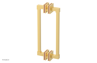JOLIE - 12" Double Sided Shower Pull with "Pink" Accents 222S-93-12