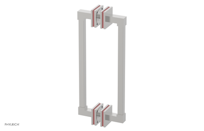 JOLIE - 12" Double Sided Shower Pull with "Pink" Accents 222S-93-12