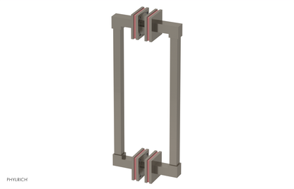 JOLIE - 12" Double Sided Shower Pull with "Pink" Accents 222S-93-12