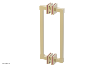 JOLIE - 12" Double Sided Shower Pull with "Pink" Accents 222S-93-12