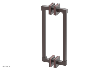 JOLIE - 12" Double Sided Shower Pull with "Pink" Accents 222S-93-12