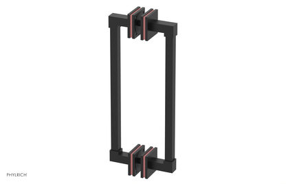 JOLIE - 12" Double Sided Shower Pull with "Pink" Accents 222S-93-12