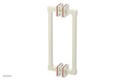 JOLIE - 12" Double Sided Shower Pull with "Pink" Accents 222S-93-12
