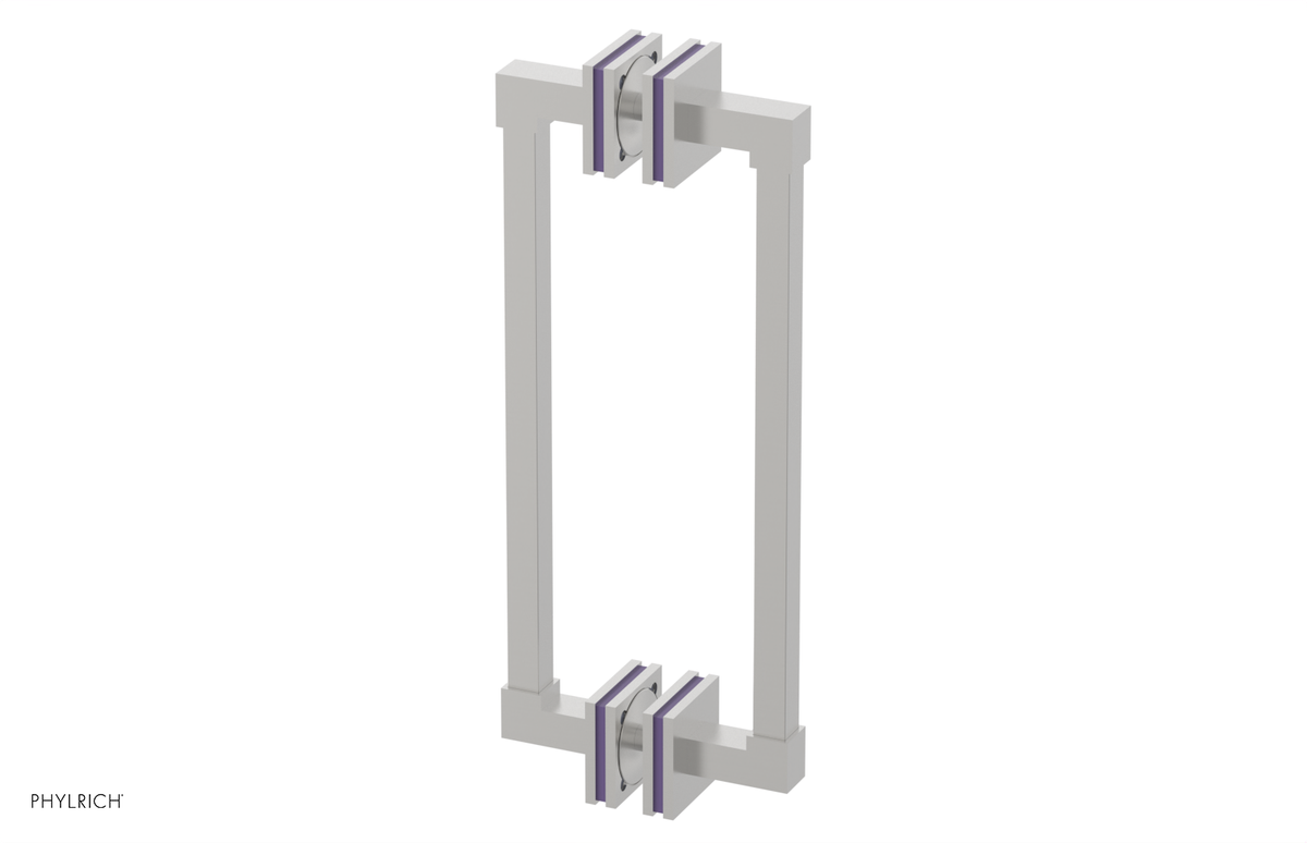 JOLIE - 12" Double Sided Shower Pull with "Purple" Accents 222S-93-12