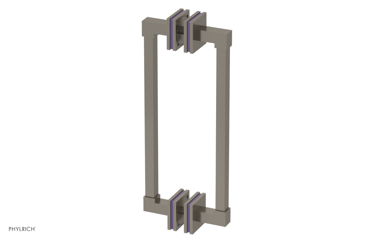 JOLIE - 12" Double Sided Shower Pull with "Purple" Accents 222S-93-12