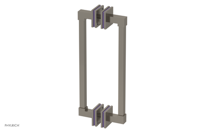 JOLIE - 12" Double Sided Shower Pull with "Purple" Accents 222S-93-12