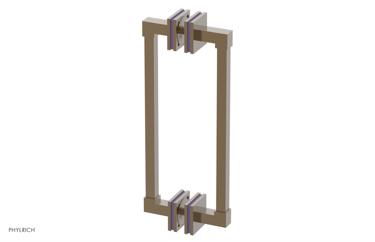 JOLIE - 12" Double Sided Shower Pull with "Purple" Accents 222S-93-12