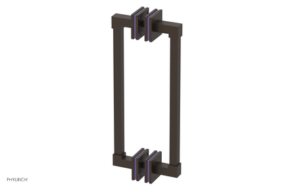 JOLIE - 12" Double Sided Shower Pull with "Purple" Accents 222S-93-12