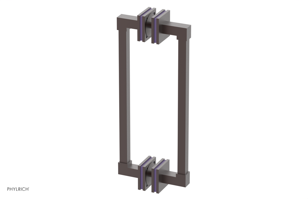 JOLIE - 12" Double Sided Shower Pull with "Purple" Accents 222S-93-12