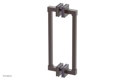 JOLIE - 12" Double Sided Shower Pull with "Purple" Accents 222S-93-12
